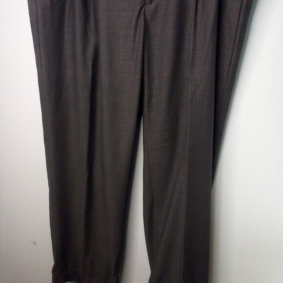 John Henry Pants Men 42 x 30 Pleated Roll Hem Brown - Picture 5 of 14